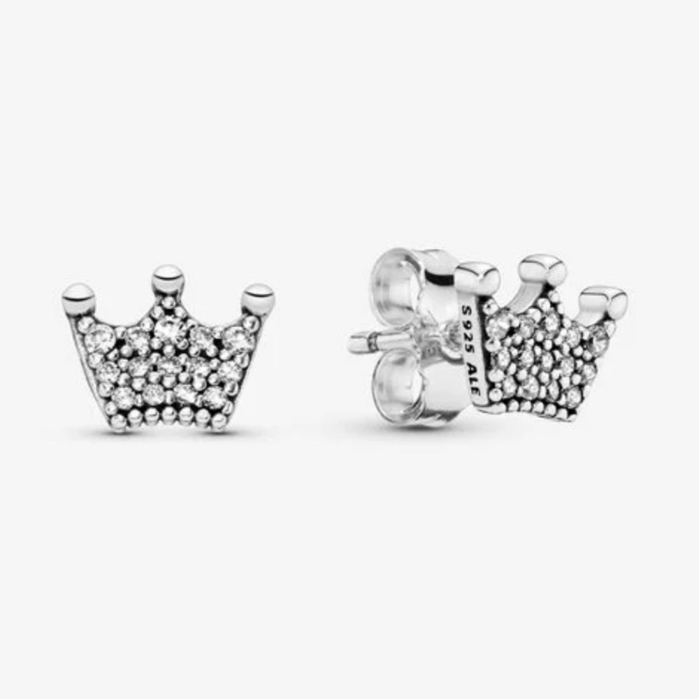Crown Stud Pandora Earrings